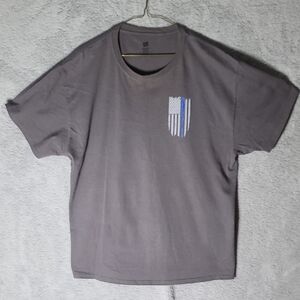 (Blue Baseball Bat) Flag Tee Shirt